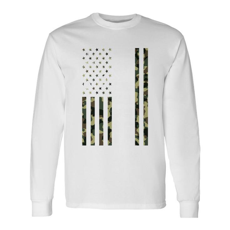 Va Nurse Army Usa Flag Long Sleeve T-Shirt