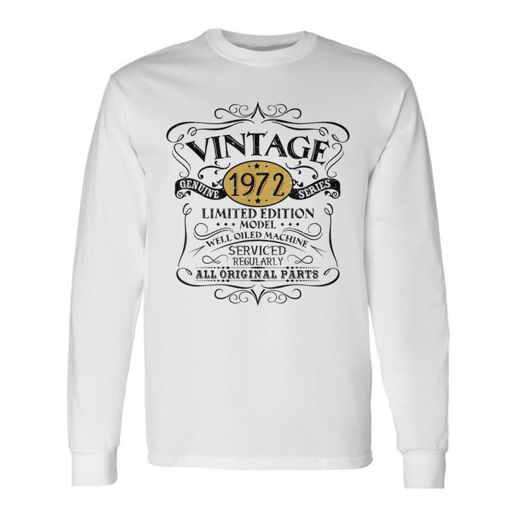 Vintage 1972 50Th Birthday Men Women Original Long Sleeve T-Shirt