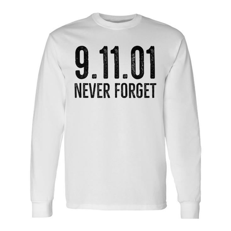 Vintage Never Forget Patriotic 911 American Retro Patriot V2 Long Sleeve T-Shirt Gifts ideas