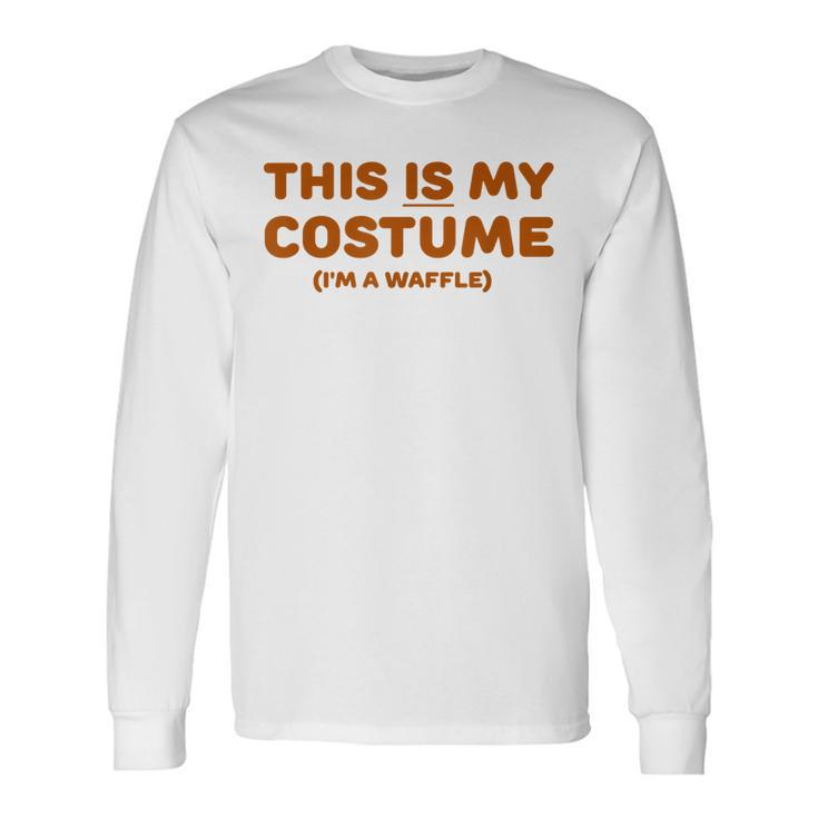 Waffle Halloween Costume Trick Or Treat Party Long Sleeve T-Shirt