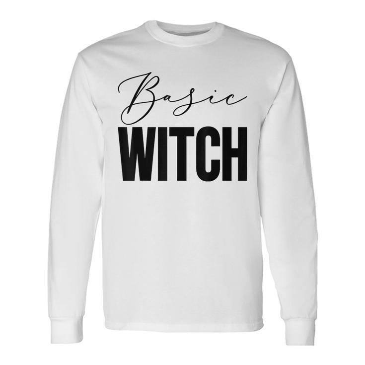 Basic Witch Costume Halloween Long Sleeve T-Shirt