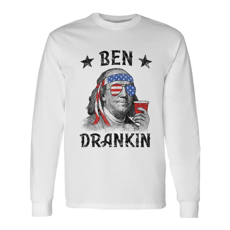 Ben Drankin 4Th Of July Long Sleeve T-Shirt