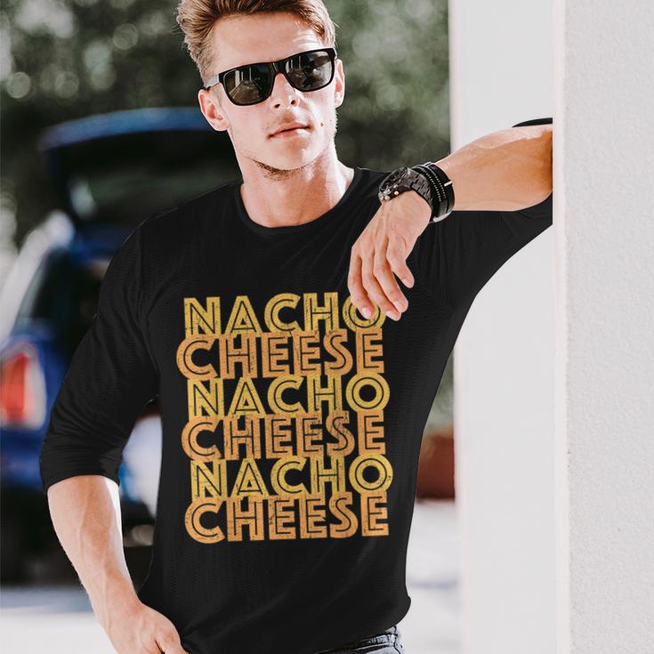 Retro Nacho Cheese  Vintage Nacho Day   Unisex Long Sleeve