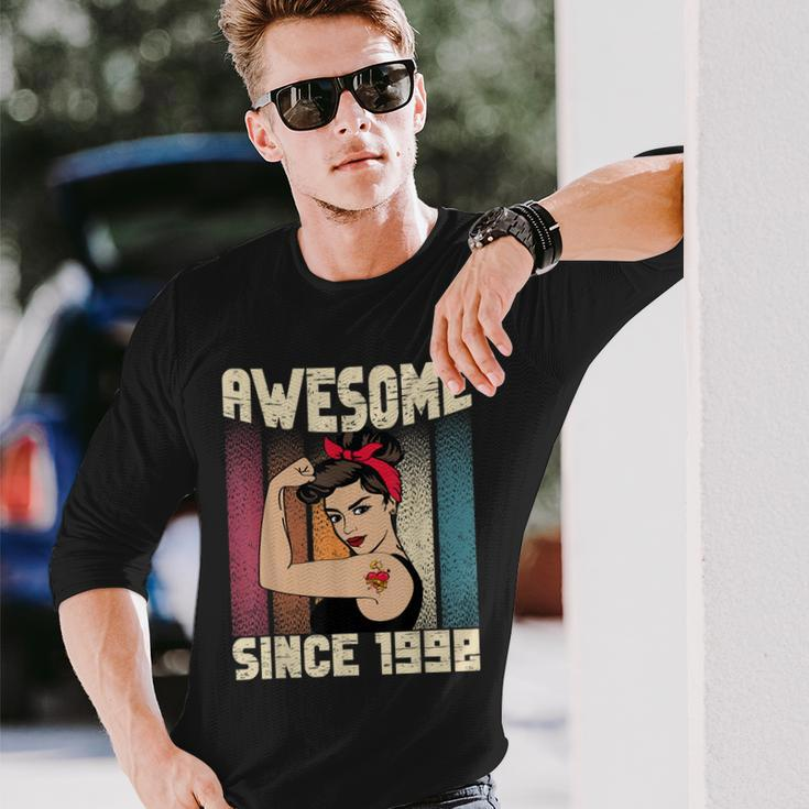 24 Year Old Awesome Since 1998 24Th Birthday Women Long Sleeve T-Shirt Gifts for Him