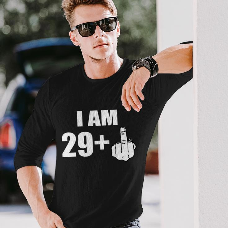 I Am 30 Middle Finger Tshirt Long Sleeve T-Shirt Gifts for Him