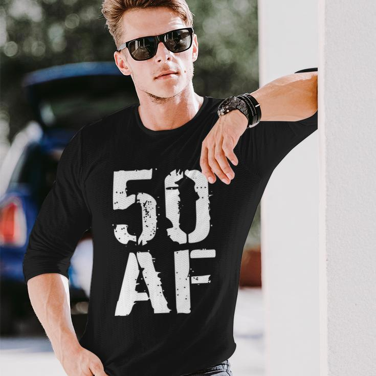 50 Af 50Th Birthday Long Sleeve T-Shirt Gifts for Him