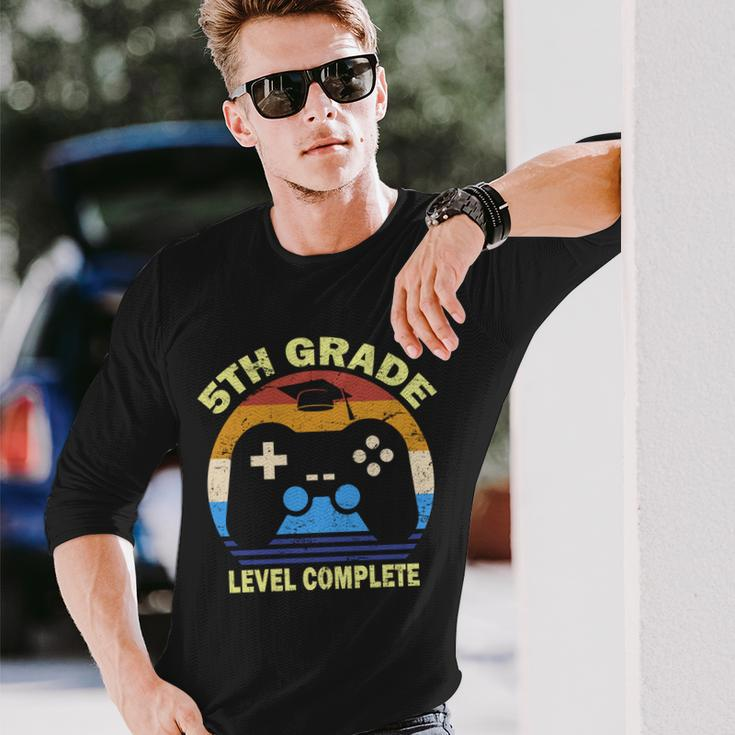 5Th Level Complete School Graduation Tshirt Long Sleeve T-Shirt Gifts for Him