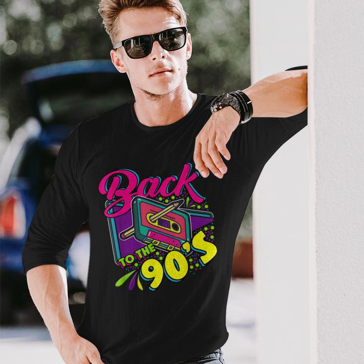 Back To The 90S 90S Disco Radio And Techno Era Vintage Retro Men Women Long Sleeve T-Shirt T-shirt Graphic Print Gifts for Him