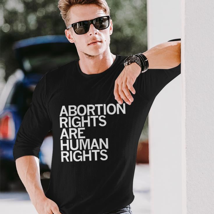 Abortion Rights Are Human Rights V2 Long Sleeve T-Shirt Gifts for Him