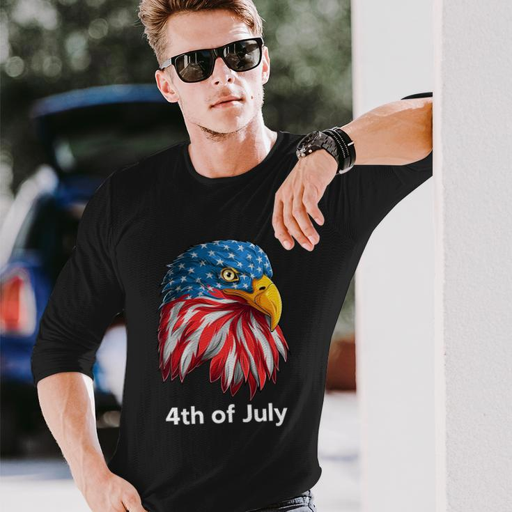 American Bald Eagle Mullet 4Th Of July Usa Patriotic Long Sleeve T-Shirt Gifts for Him