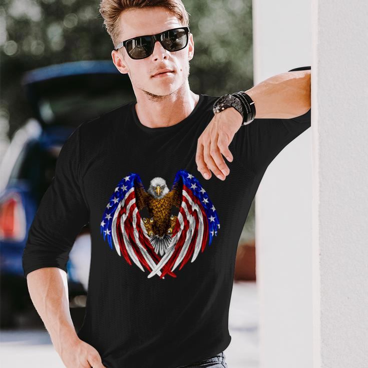 American Flag Eagle V2 Long Sleeve T-Shirt Gifts for Him