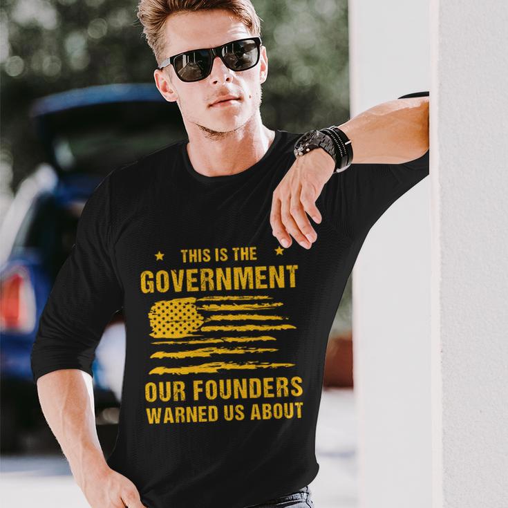 Anti Government Patriotic Americans Vintage Long Sleeve T-Shirt Gifts for Him