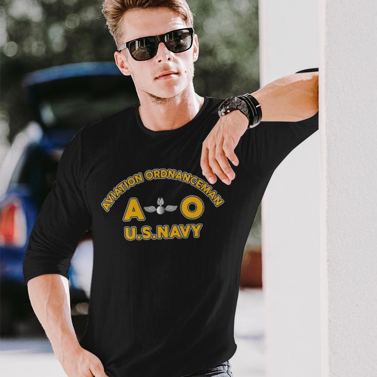 Aviation Ordnanceman Ao Long Sleeve T-Shirt Gifts for Him