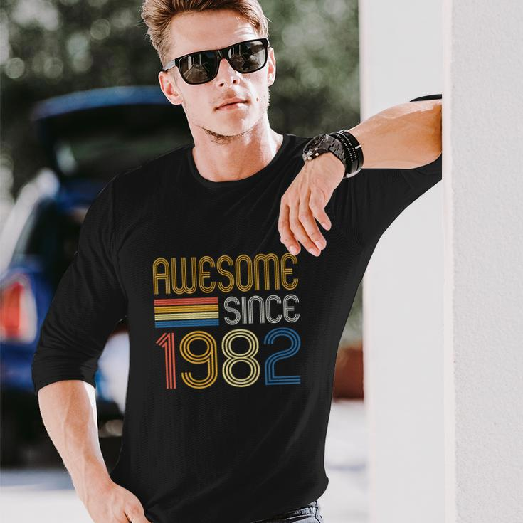 Awesome Since 1982 40Th Birthday V2 Long Sleeve T-Shirt Gifts for Him