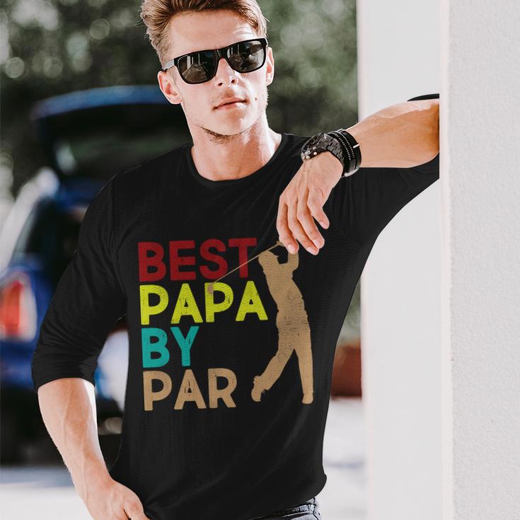 Best Papa By Par Tshirt Long Sleeve T-Shirt Gifts for Him