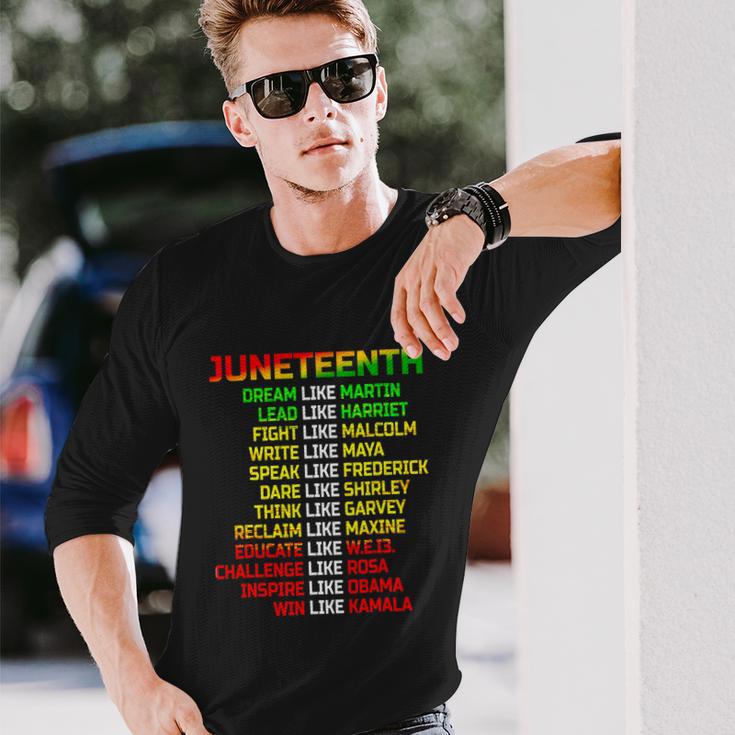 Black Women Freeish Since 1865 Party Decorations Juneteenth Long Sleeve T-Shirt Gifts for Him