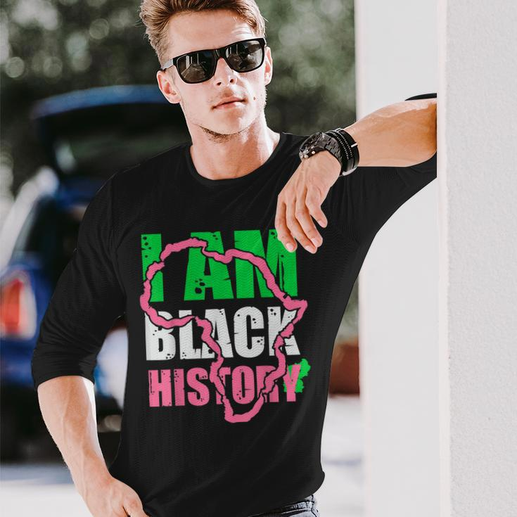 I Am Black History Aka Black History Month 2022 Men Women Long Sleeve T-Shirt T-shirt Graphic Print Gifts for Him