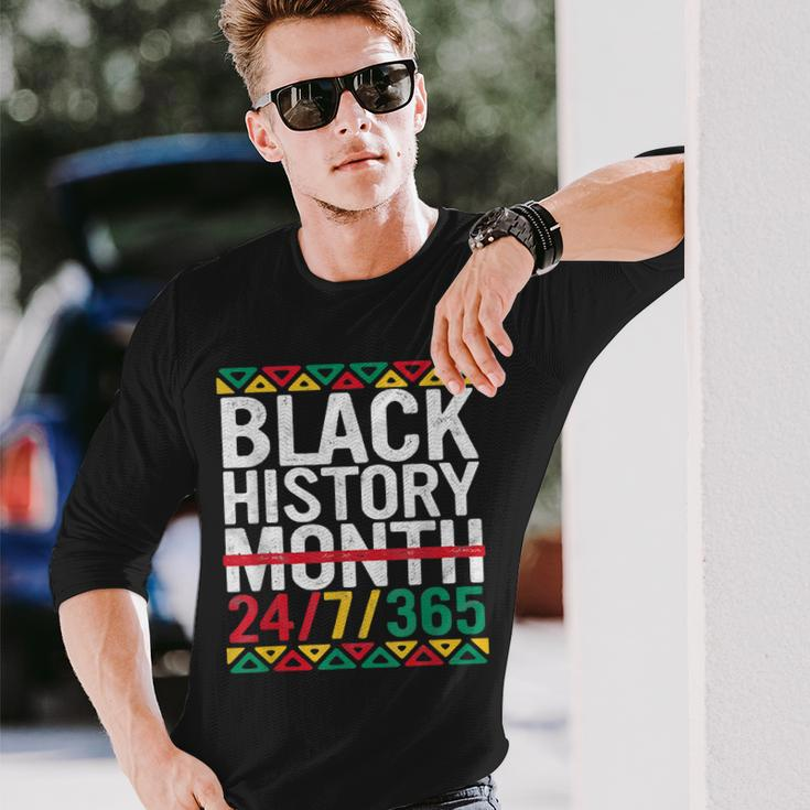 Black History Month 2022 Black History 247365 Melanin Men Women Long Sleeve T-Shirt T-shirt Graphic Print Gifts for Him