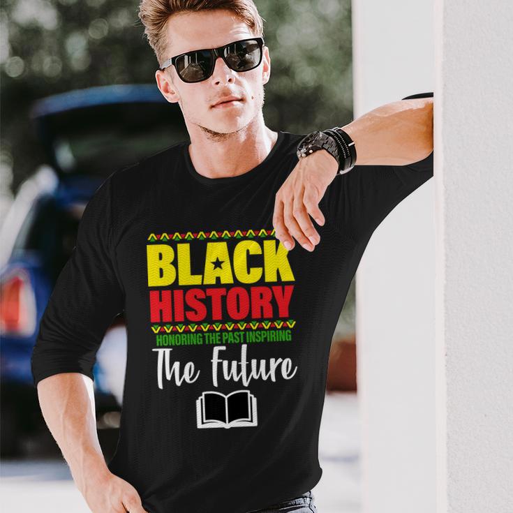 Black History Month Inspiring The Future V2 Long Sleeve T-Shirt Gifts for Him