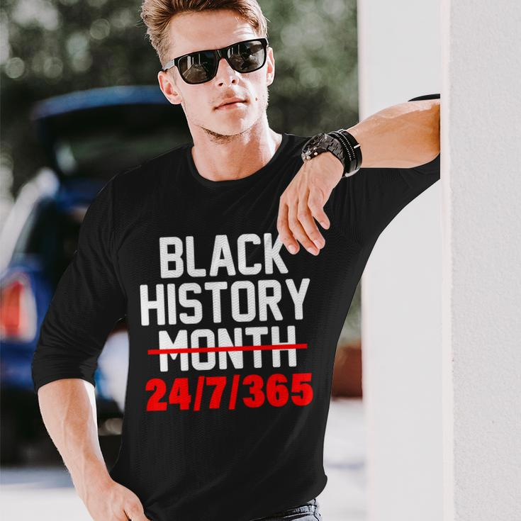 Black History Month All Year Tshirt Long Sleeve T-Shirt Gifts for Him