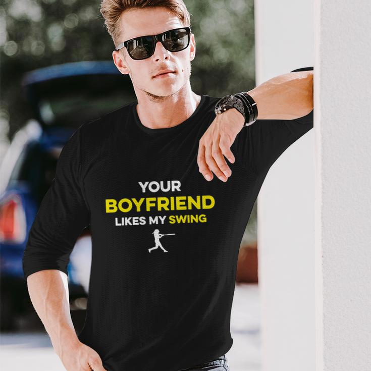 Your Boyfriend Likes My Swing Long Sleeve T-Shirt Gifts for Him