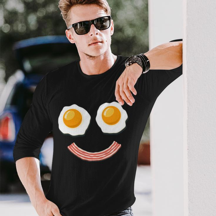 Breakfast Bacon And Eggs Tshirt Long Sleeve T-Shirt Gifts for Him