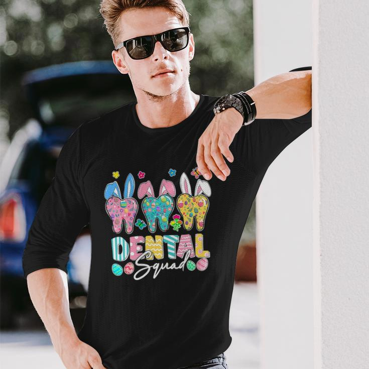 Bunny Ears Cute Tooth Dental Squad Dentist Easter Day Long Sleeve T-Shirt T-Shirt Gifts for Him