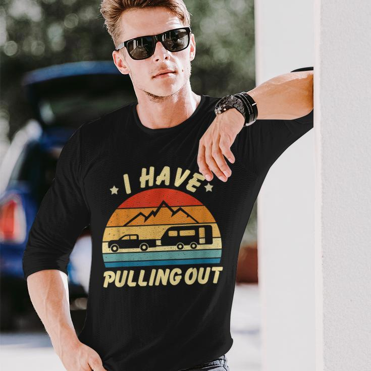 Camping I Hate Pulling Out Retro Vintage Men Women Long Sleeve T-Shirt T-shirt Graphic Print Gifts for Him