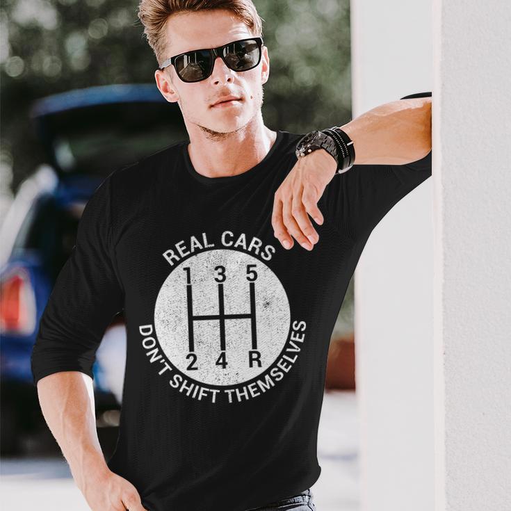 Car Stick Shift Tshirt Long Sleeve T-Shirt Gifts for Him