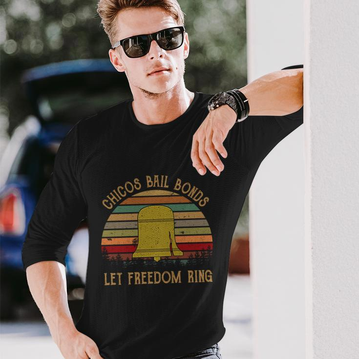Chicos Bail Bonds Let Freedom Ring Vintage Long Sleeve T-Shirt Gifts for Him