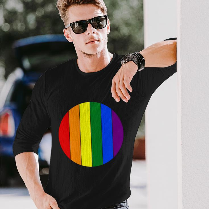 Circle Lgbt Gay Pride Lesbian Bisexual Ally Quote Long Sleeve T-Shirt Gifts for Him