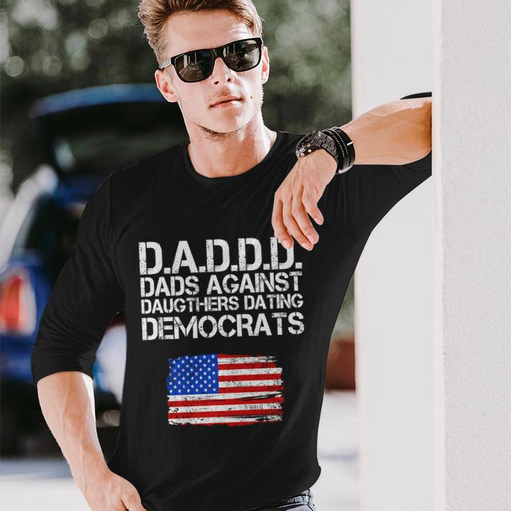Daddd Dads Against Daughters Dating Democrats Long Sleeve T-Shirt Gifts for Him