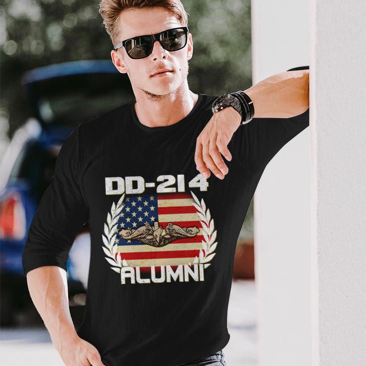 Dd-214 Alumni Us Submarine Service Tshirt Long Sleeve T-Shirt Gifts for Him