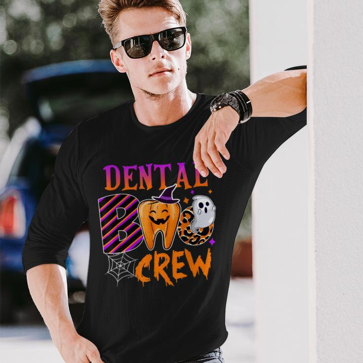 Dental Boo Crew Boo Th Dentist Matching Halloween Long Sleeve T-Shirt Gifts for Him