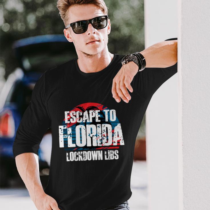 Desantis Escape To Florida V2 Long Sleeve T-Shirt Gifts for Him