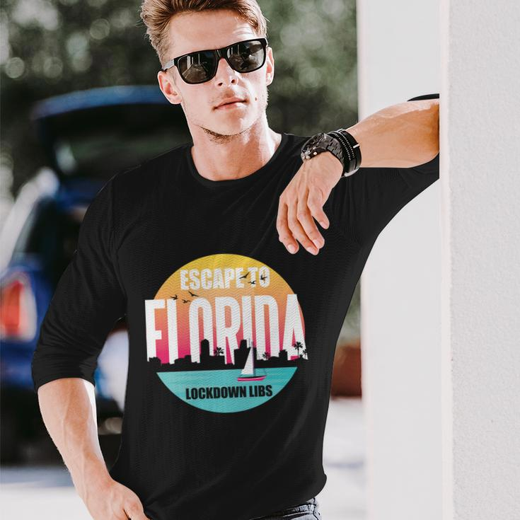 Desantis Escape To Florida V3 Long Sleeve T-Shirt Gifts for Him