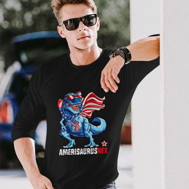 Dinosaur 4Th Of July Amerisaurus Rex Long Sleeve T-Shirt Gifts for Him