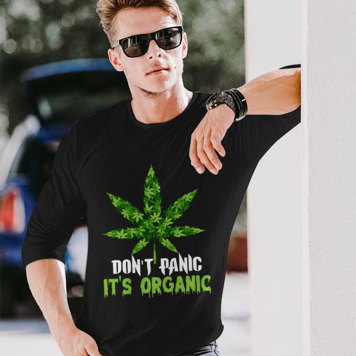 Dont Panic Its Organic Medical Marijuana Tshirt Long Sleeve T-Shirt Gifts for Him