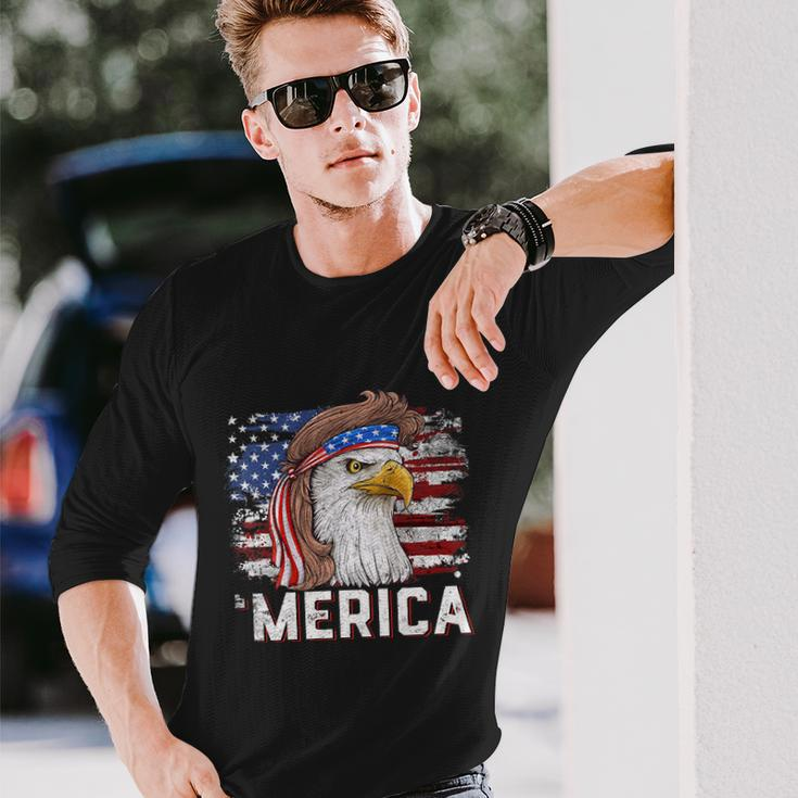 Eagle Mullet 4Th Of July Usa American Flag Merica Meaningful Long Sleeve T-Shirt Gifts for Him