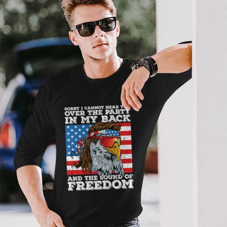 Eagle Mullet Party In The Back Sound Of Freedom 4Th Of July Long Sleeve T-Shirt Gifts for Him