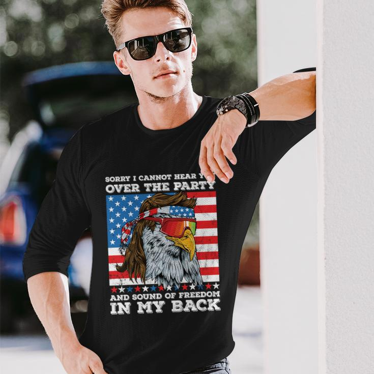 Eagle Mullet Sound Of Freedom Party In The Back 4Th Of July V2 Long Sleeve T-Shirt Gifts for Him