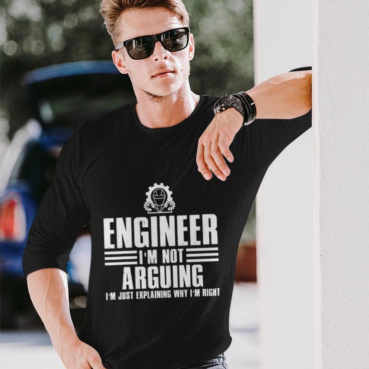 Engineer Art Mechanic Electrical Engineering Long Sleeve T-Shirt Gifts for Him