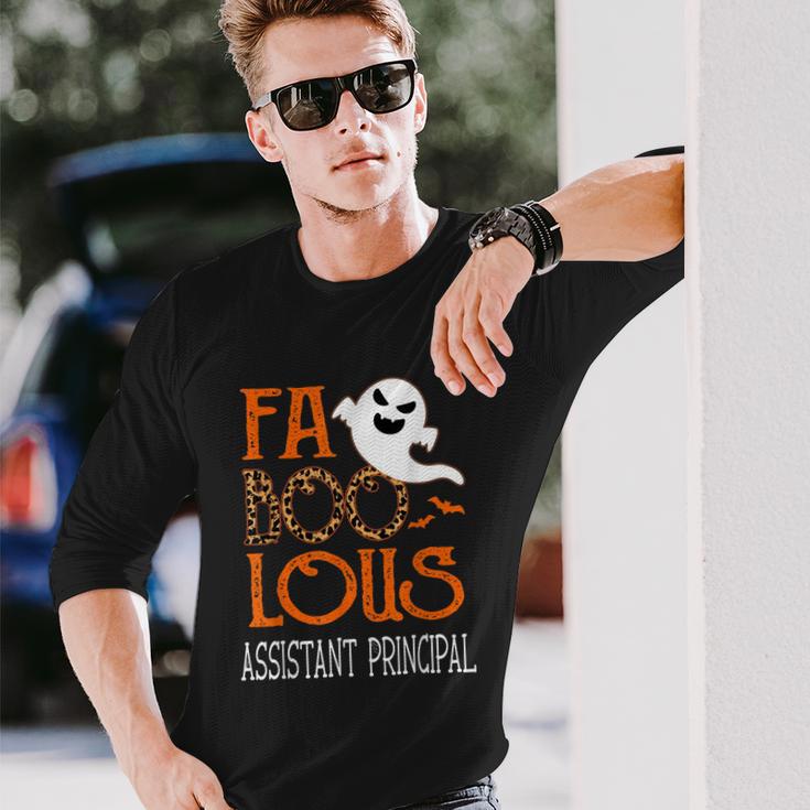 Faboolous Assistant Principal On Halloween Party Ghost Long Sleeve T-Shirt Gifts for Him