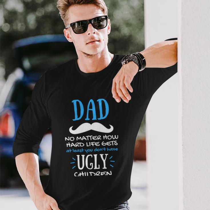 Fathers Day For Father From Daughter Son The Best Father Long Sleeve T-Shirt Gifts for Him