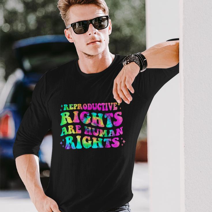 Feminist Aesthetic Reproductive Rights Are Human Rights Long Sleeve T-Shirt Gifts for Him