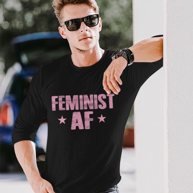 Feminist Af V2 Long Sleeve T-Shirt Gifts for Him