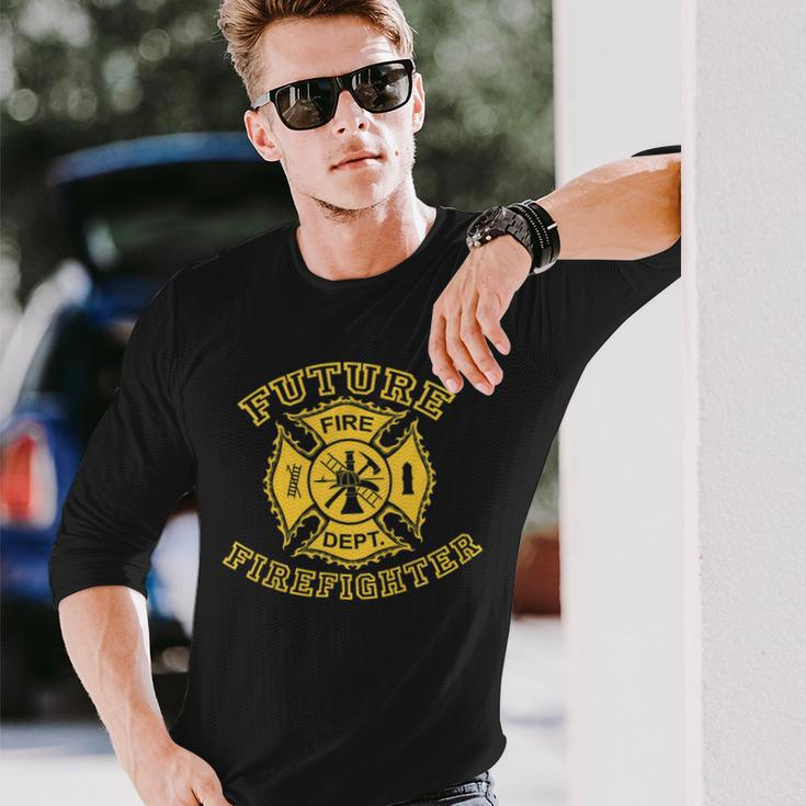 Firefighter Future Firefighter Long Sleeve T-Shirt Gifts for Him