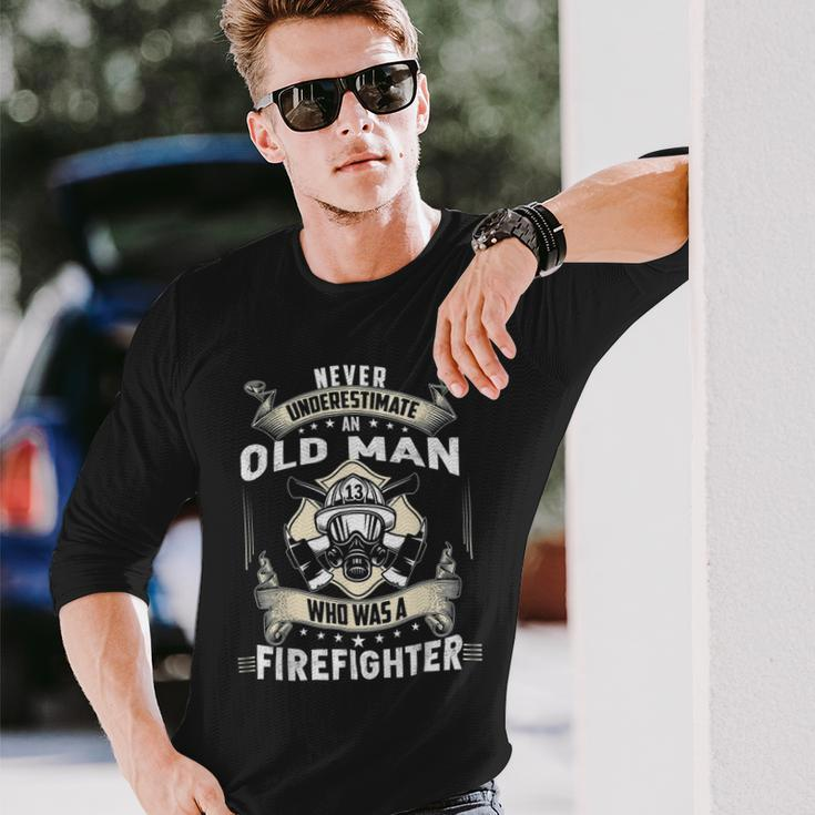 Firefighter Retired Firefighter Retired Firefighter V2 Long Sleeve T-Shirt Gifts for Him