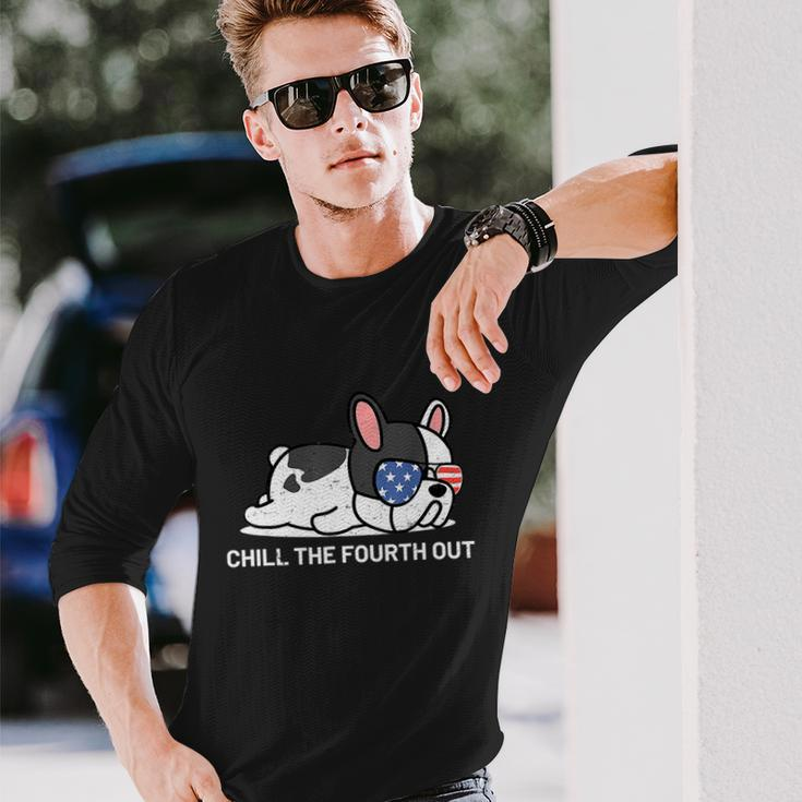 French Bulldog 4Th Of July For Frenchie Lover Long Sleeve T-Shirt Gifts for Him