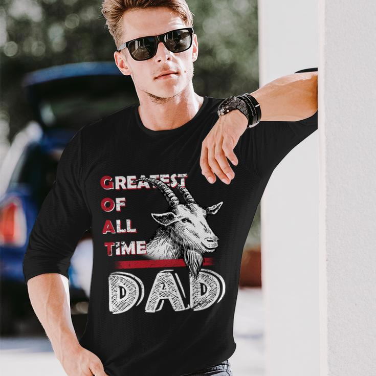 Goat Dad Tshirt Long Sleeve T-Shirt Gifts for Him